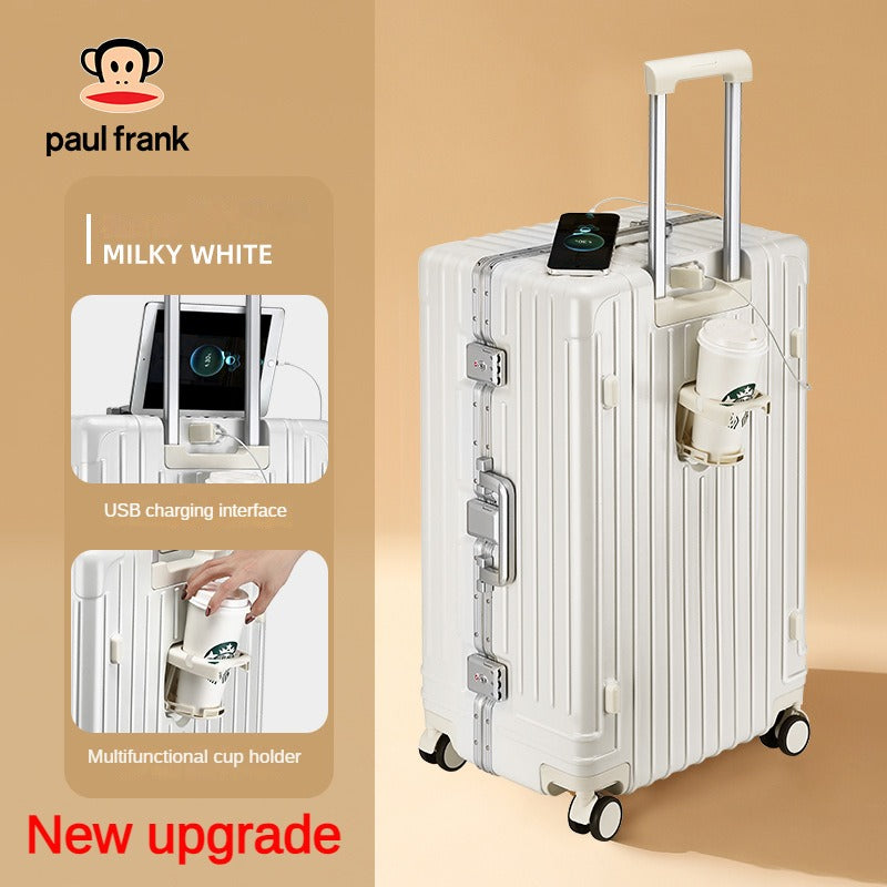 2024/Extra large luggage, large capacity multifunctional trolley box (aluminum frame box)