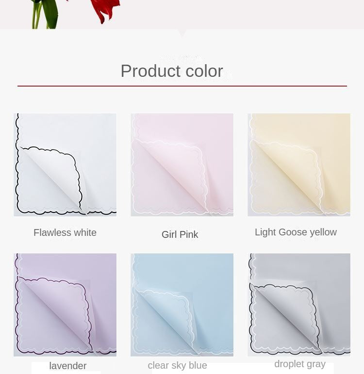 AQ-Paper for Wrapping Flowers,Waterproof Jelly Film Flower Wrapping Paper.Flower Shop Materials,Fresh Flower Wrapping Paper
