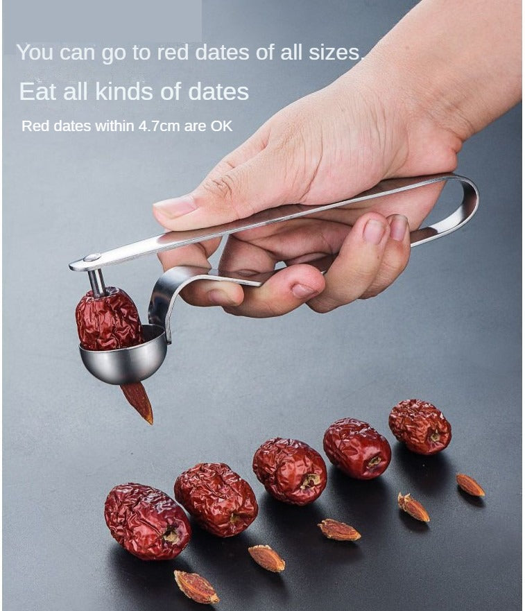 Date Pit Remover,Cherry Seed Remover Pitting Tool,Pitter for Cherry, Hawthorn, Red Date, Jujube