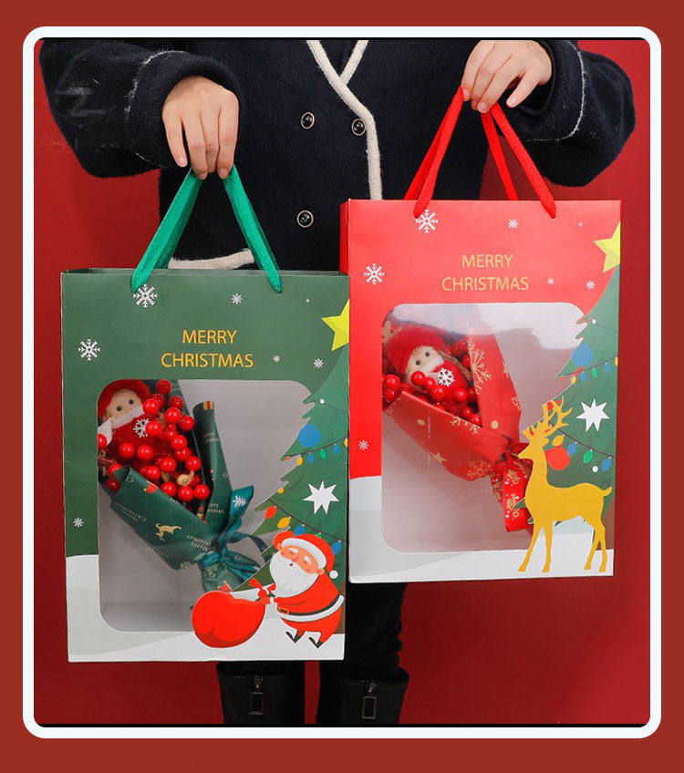 Christmas-themed display tote bags,Fresh flower bouquet packaging