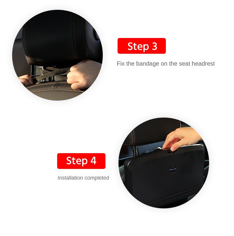 Car Chair Back Dining Table Multifunctional Children's Dining Plate Car Beverage Rack Foldable Stand Car Computer Table 1503