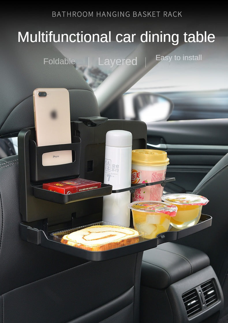 Car Chair Back Dining Table Multifunctional Children's Dining Plate Car Beverage Rack Foldable Stand Car Computer Table 1503