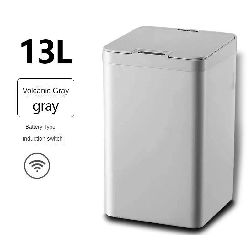 Smart trash can fully automatic electric induction pedal-free living room trash can with cover