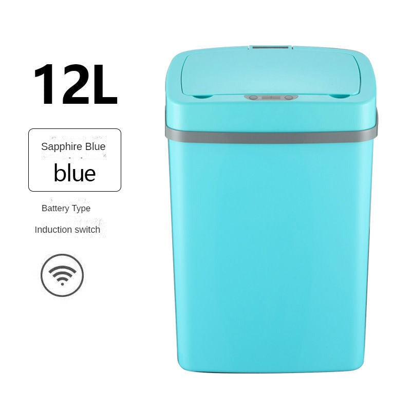 Smart trash can fully automatic electric induction pedal-free living room trash can with cover