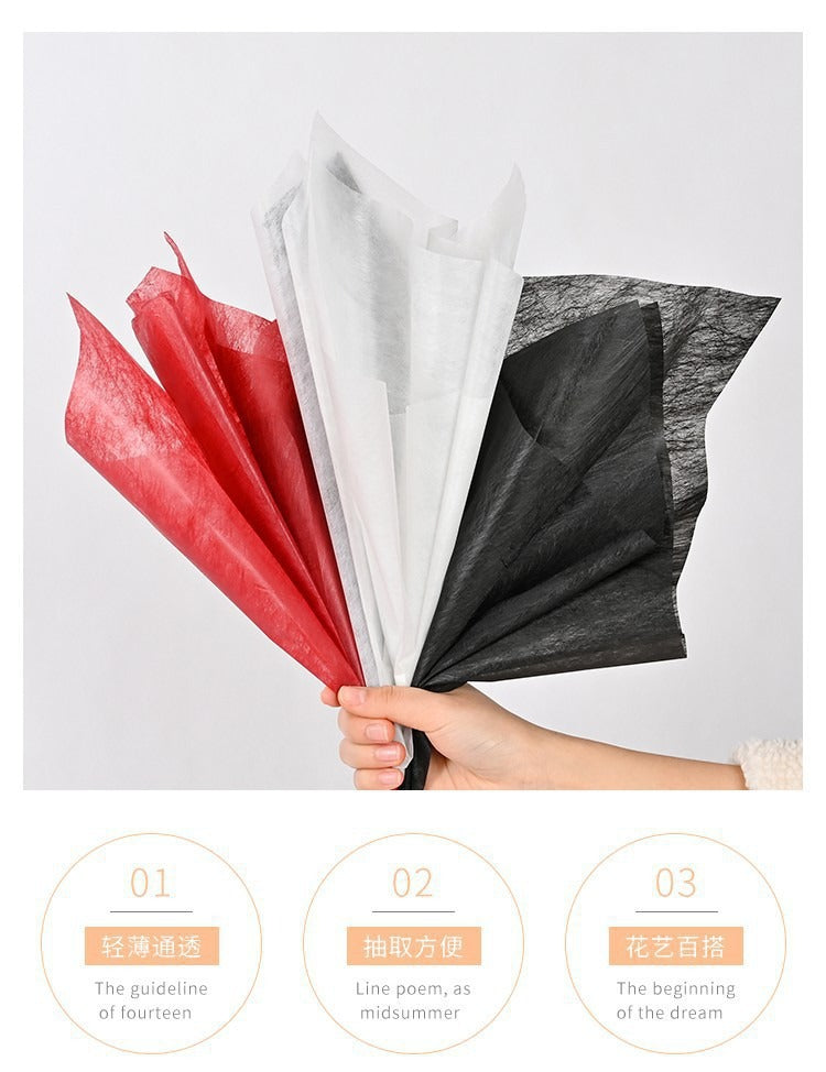 Waterproof Milk Cotton Paper,Pull-Out Flower Wrapping Paper,Non-Woven Lining Cotton Paper
