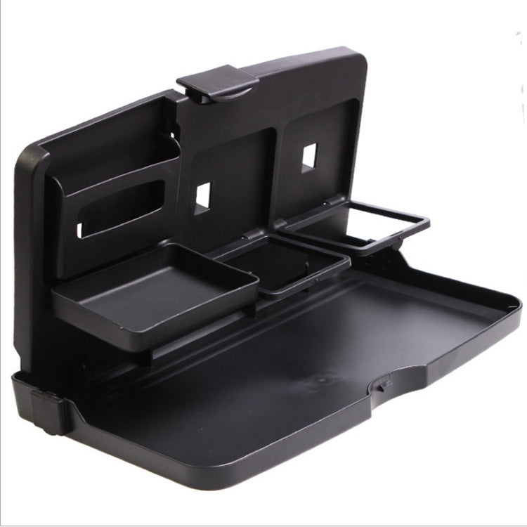 Car dinner plate, chairback storage table, car seatback beverage holder