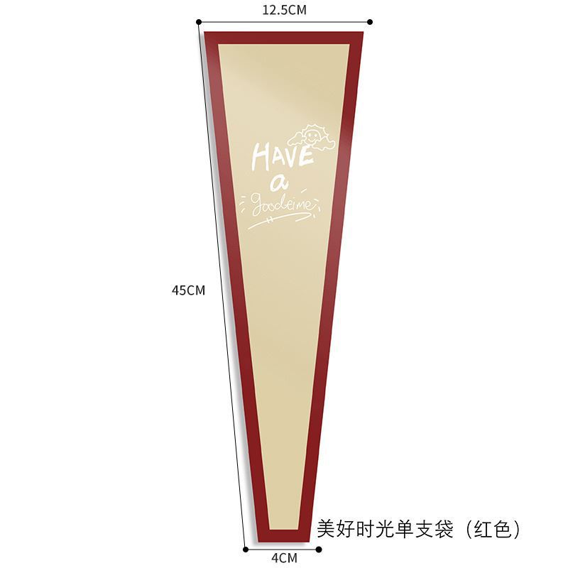 Rose Single Stem Packaging Bag