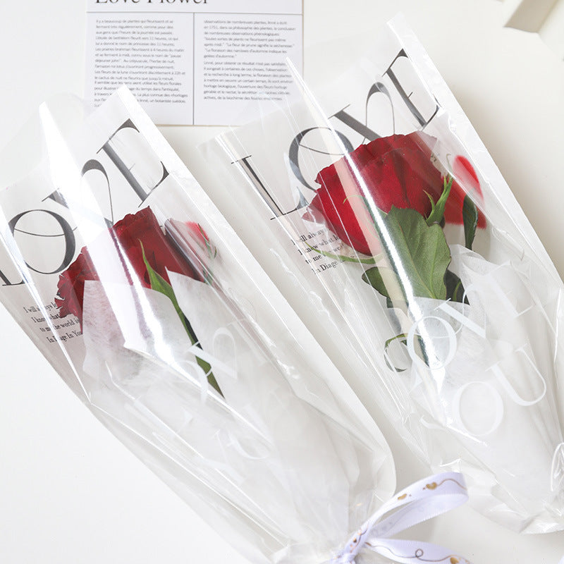 DA-Floral Rose Packaging Bag