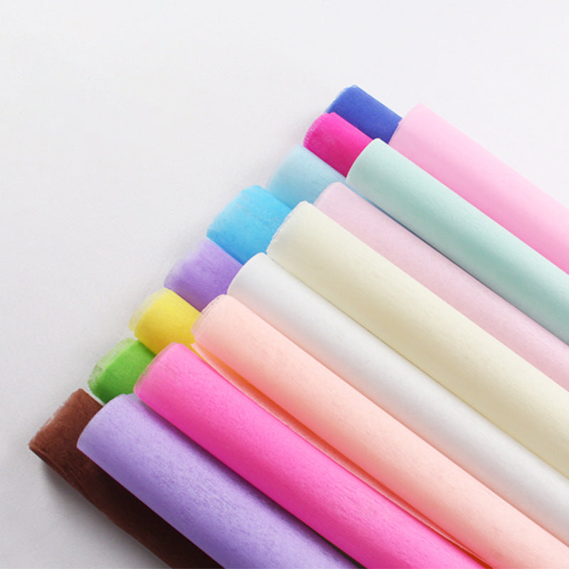 AH-Solid Color Cotton Paper,Lining Paper,Floral Sponge Paper,Wrapping Paper for Flowers,Floral Craft DIY Materials,Solid Color Bouquet Wrapping Paper