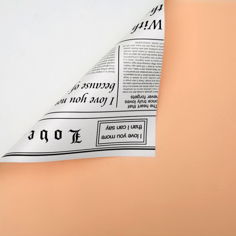 AS-Elegant Paper,Fresh Flower Bouquet Wrapping Paper,Double-Sided Floral Paper