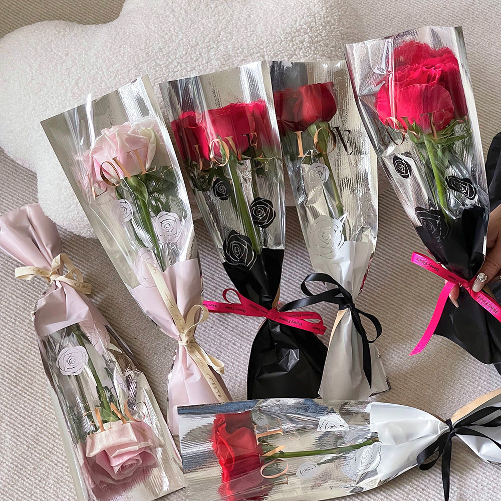 DB-Floral Rose Packaging Bag