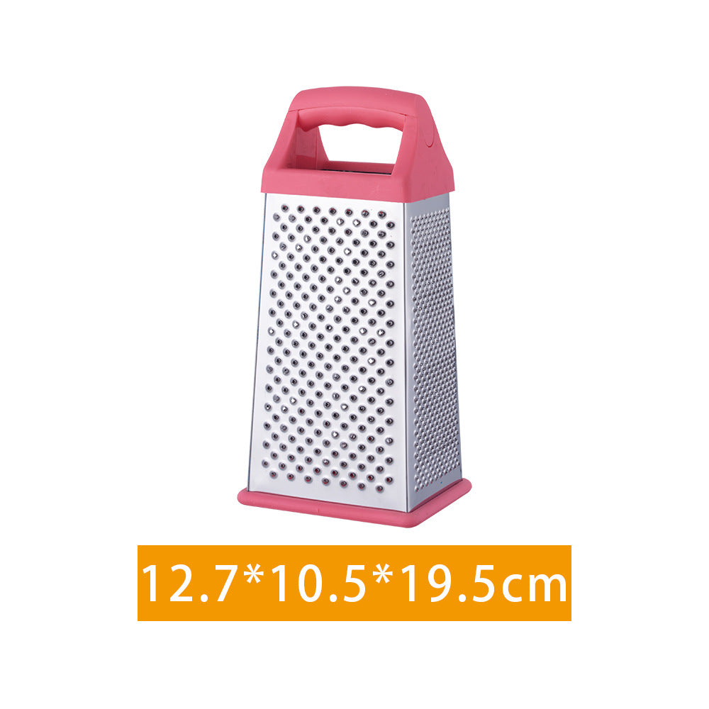 Stainless steel four-sided grater handheld multi-function shredder