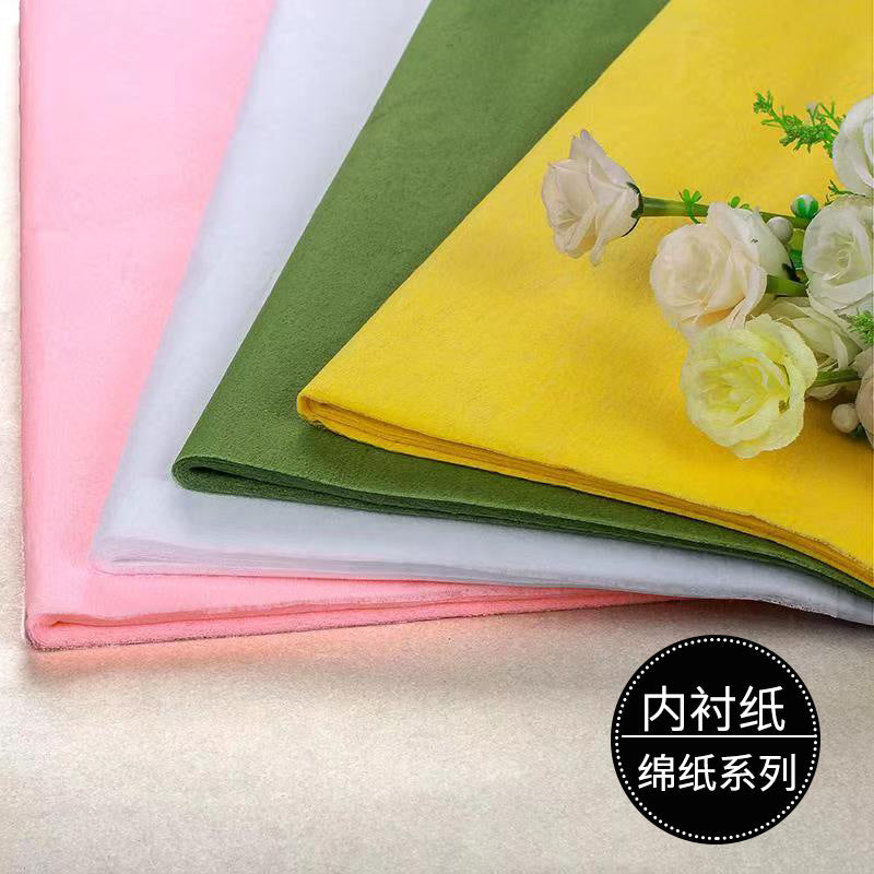 AH-Solid Color Cotton Paper,Lining Paper,Floral Sponge Paper,Wrapping Paper for Flowers,Floral Craft DIY Materials,Solid Color Bouquet Wrapping Paper