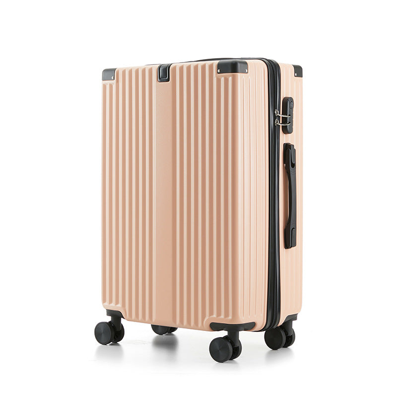 20/24/26-inch travel boarding case, functional trolley suitcase, with password lock, with USB charging port, with a separate water bottle holder, with a hanging hook.