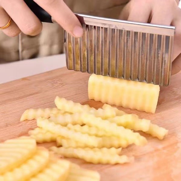 Wave knife stainless steel wolf tooth potato knife cut fries ripple-shaped knife