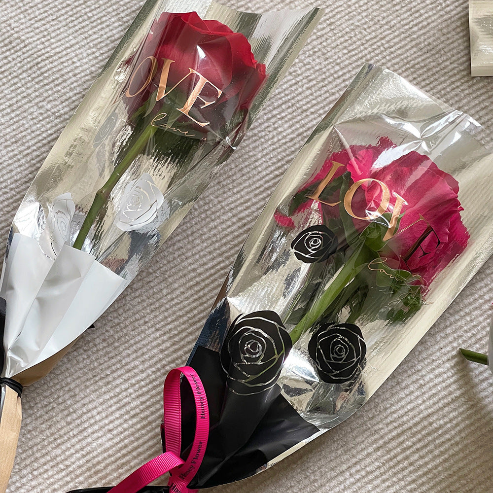 DB-Floral Rose Packaging Bag