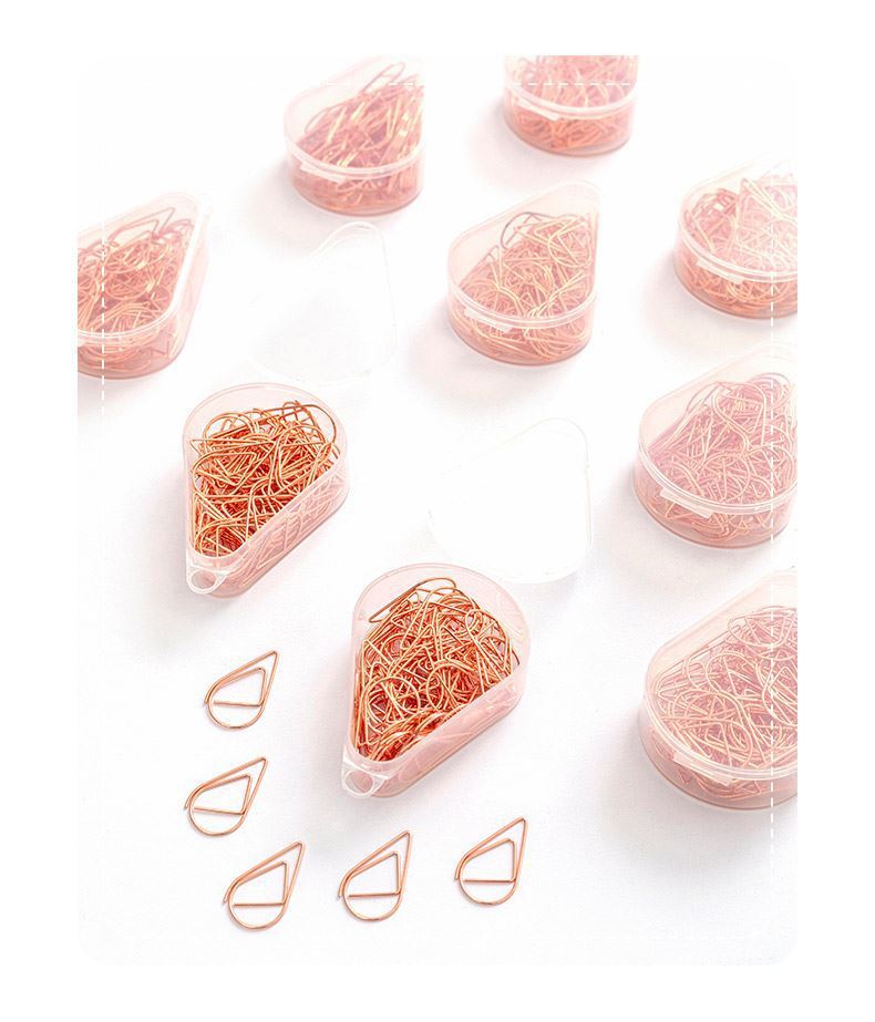 Paper Clip,Rose Gold Paper Clip,Fresh and Light,Cute,Handicraft DIY Supplies Store