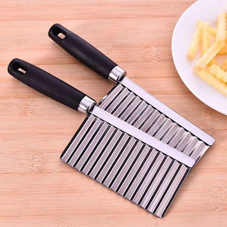 Wave knife stainless steel wolf tooth potato knife cut fries ripple-shaped knife