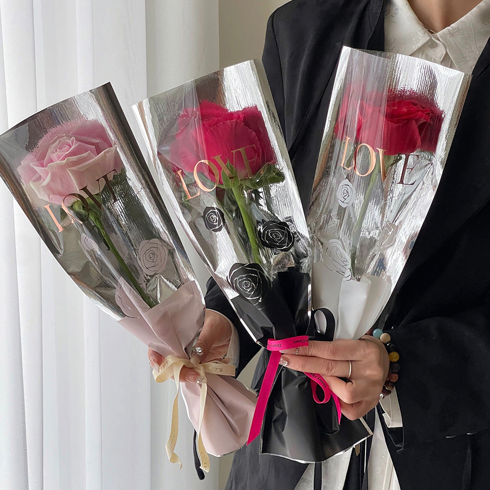 DB-Floral Rose Packaging Bag