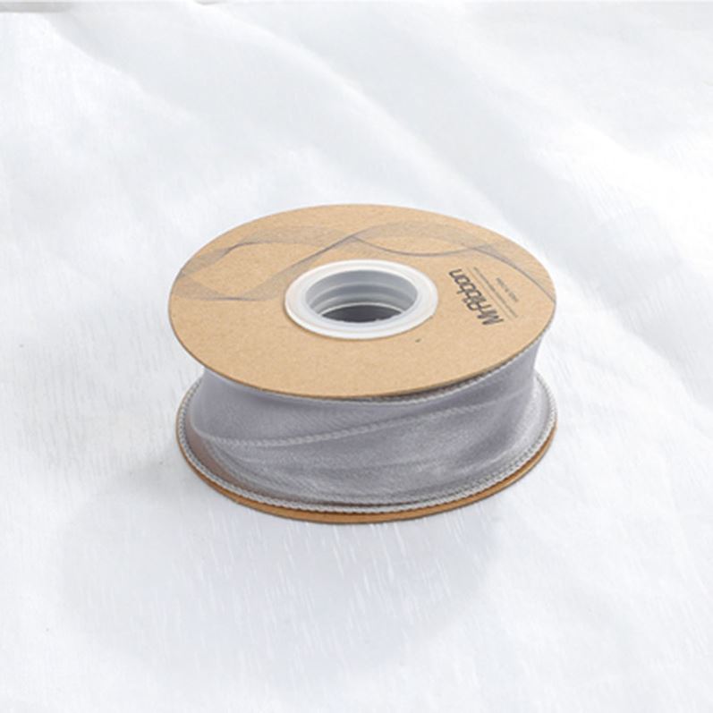 SJ-Gold Edging,Fish Tail Organza Ribbon,Polyester Organza Floral Ribbon,Cake Box Gift Box Bow,Packaging Woven Ribbon,Ribbon