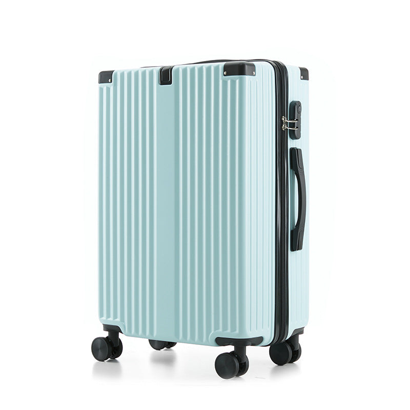 20/24/26-inch travel boarding case, functional trolley suitcase, with password lock, with USB charging port, with a separate water bottle holder, with a hanging hook.