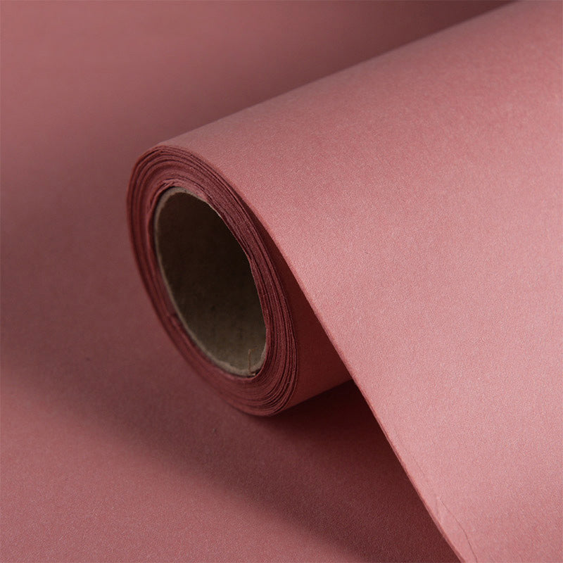 CC- pure color mocha paper flower wrapping paper floral packaging waterproof thickened kraft paper bouquet flower shop rose wrapping paper