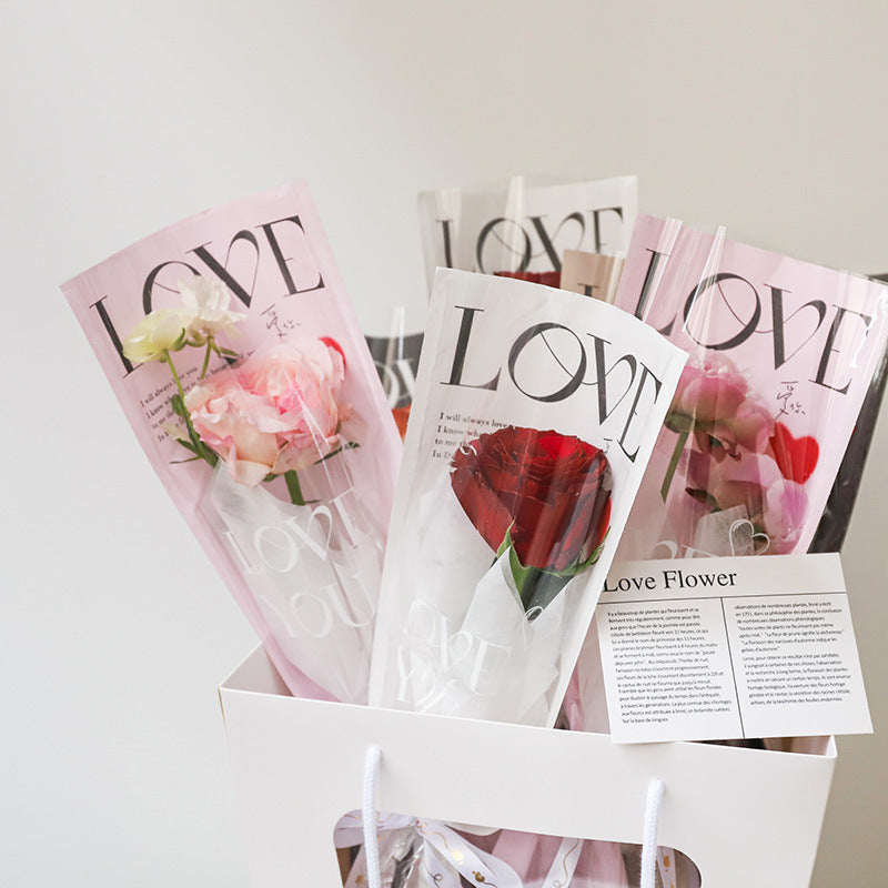 DA-Floral Rose Packaging Bag