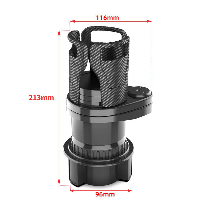 Cup holder expander multifunctional rotating