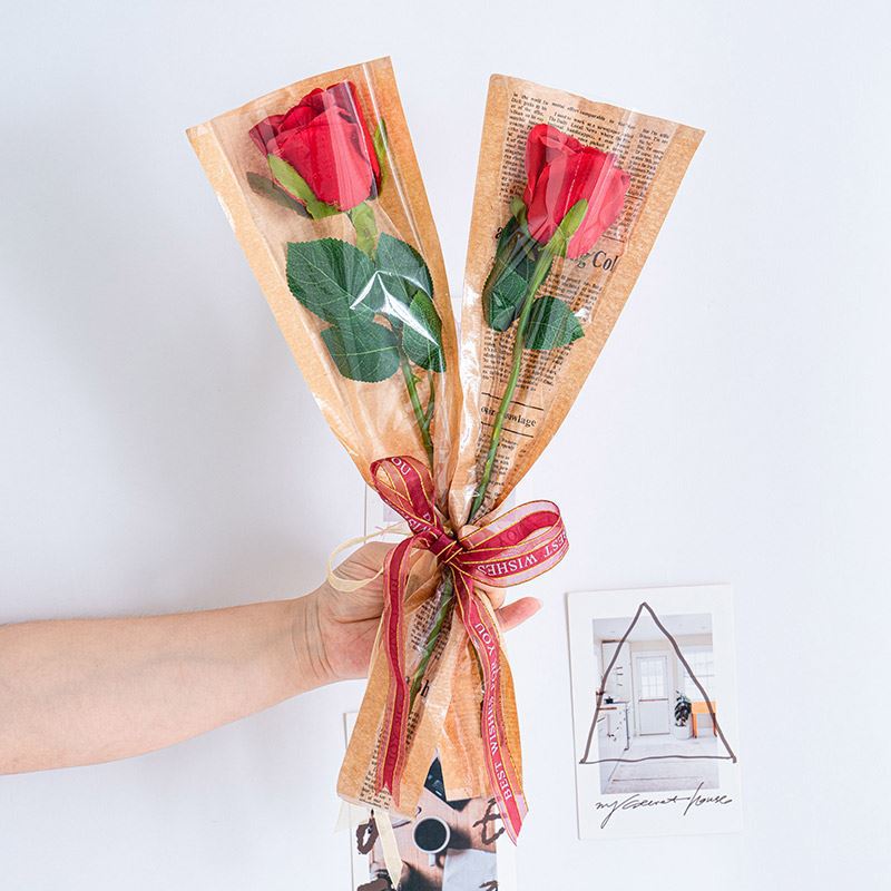 Rose Single Stem Packaging Bag