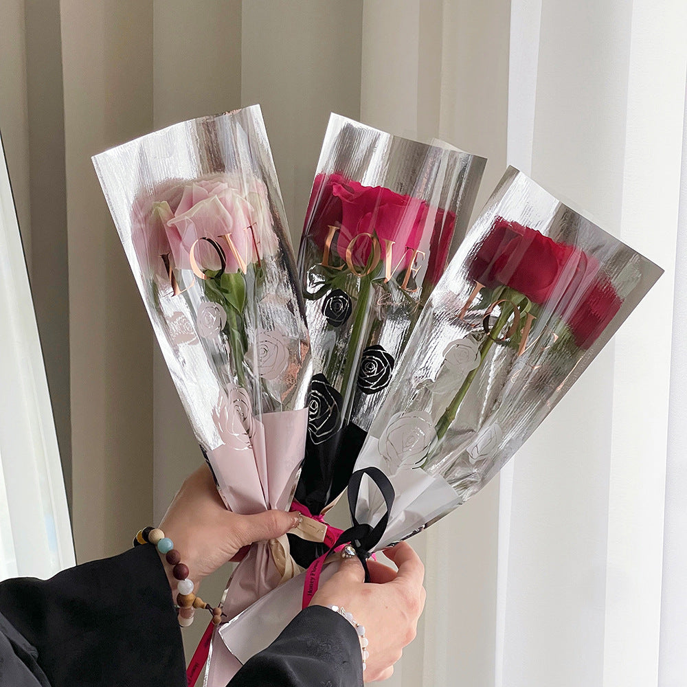 DB-Floral Rose Packaging Bag