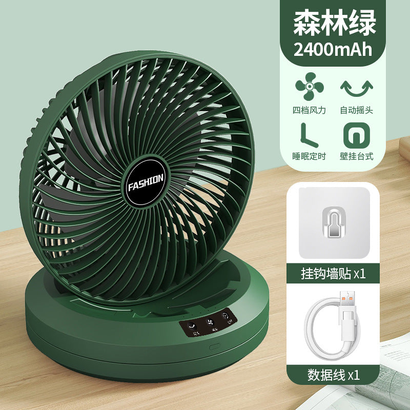 wall-mounted desktop dual-use fan