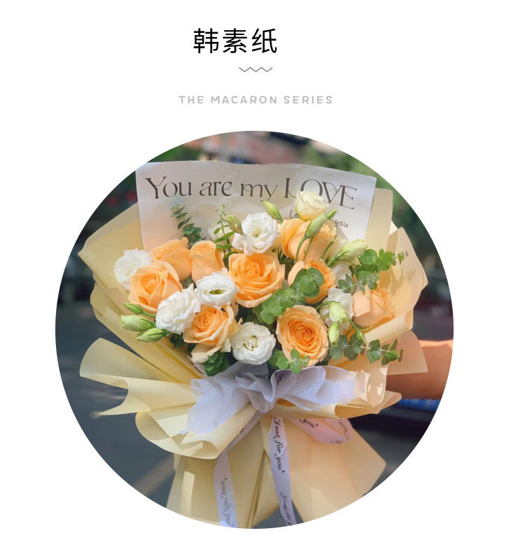 CA-Fresh Flower Wrapping Paper,traditional Korean paper,Waterproof Matte Paper,Paper for Wrapping Bouquets