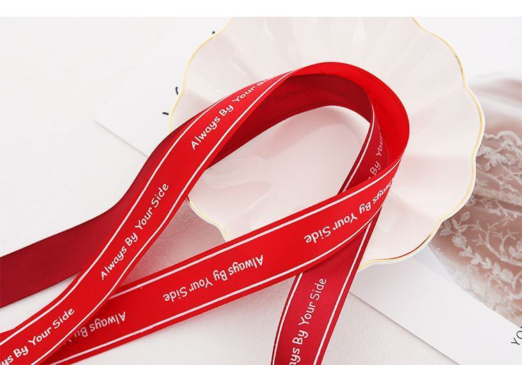 SG-Alphabet Letter Ribbon,Fresh Flower Packaging Satin Ribbon,Bouquet Gift Packaging Bow Ribbon,Cake Weave Ribbon,