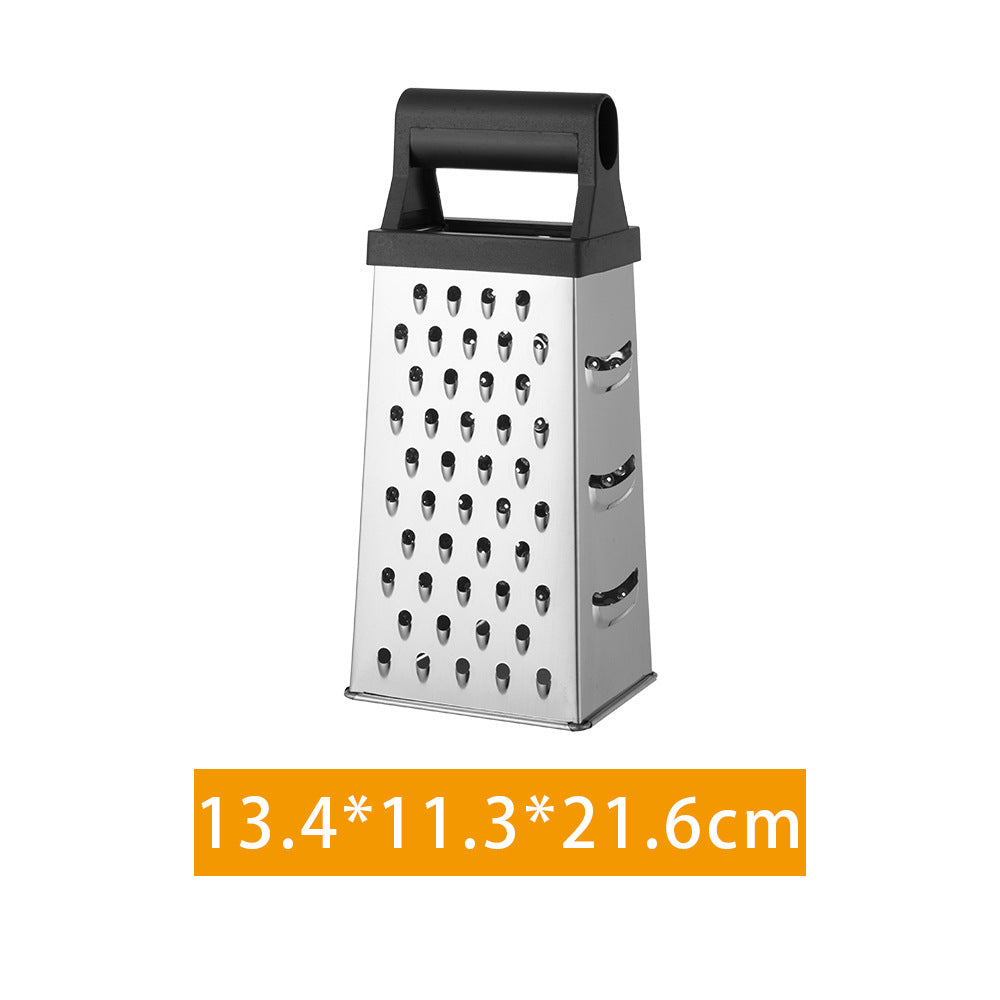 Stainless steel four-sided grater handheld multi-function shredder