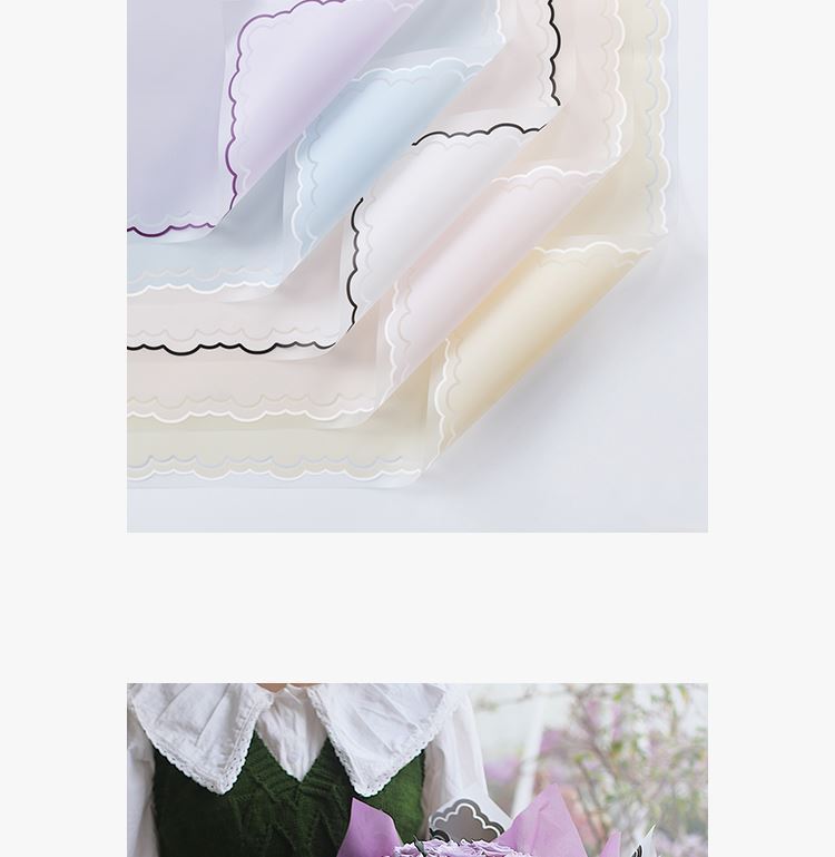 AQ-Paper for Wrapping Flowers,Waterproof Jelly Film Flower Wrapping Paper.Flower Shop Materials,Fresh Flower Wrapping Paper