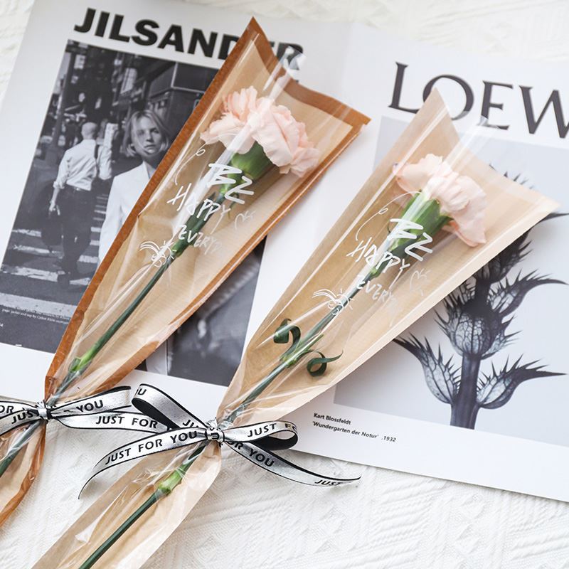 Rose Single Stem Packaging Bag