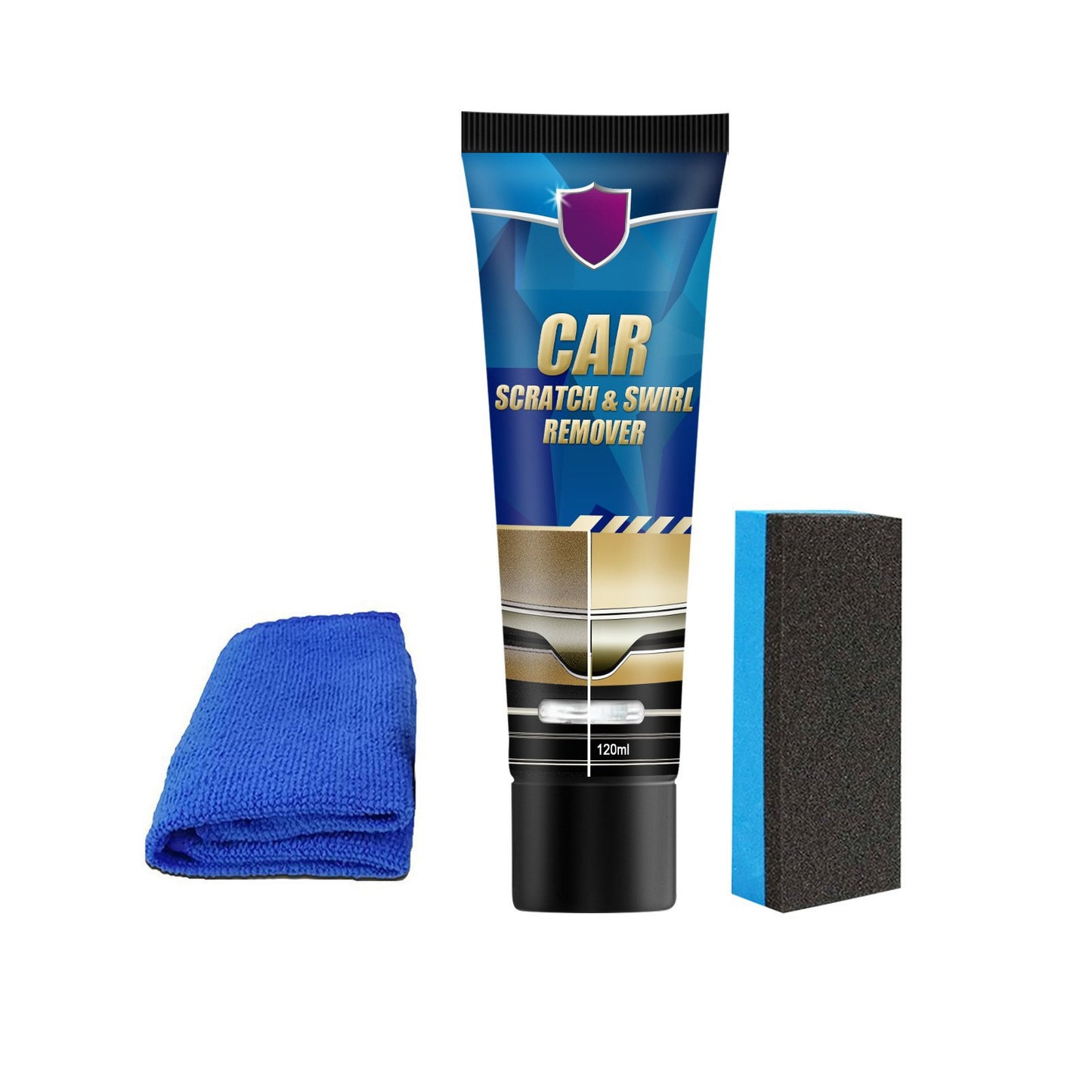 Car scratch repair cream, lacquer surface scratch maintenance, scratch free care wax set