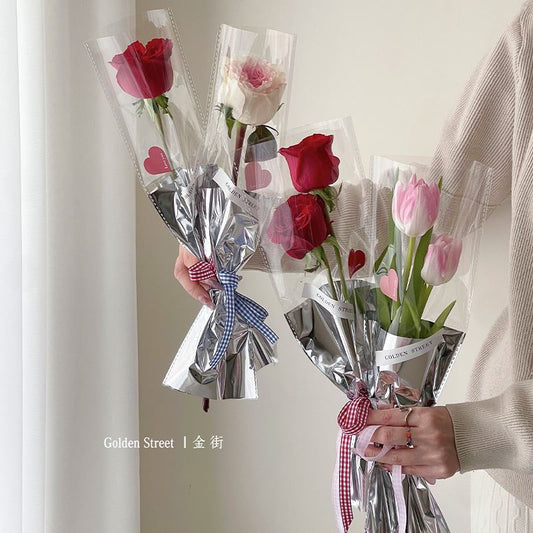 Floral Rose Packaging Bag