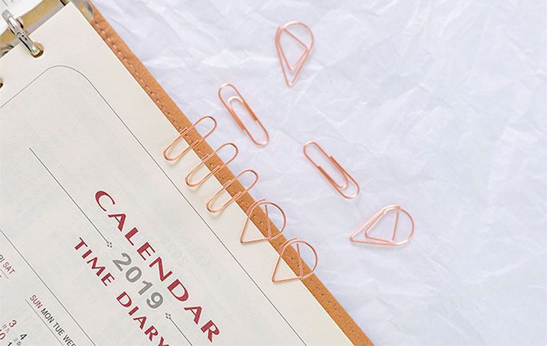 Paper Clip,Rose Gold Paper Clip,Fresh and Light,Cute,Handicraft DIY Supplies Store