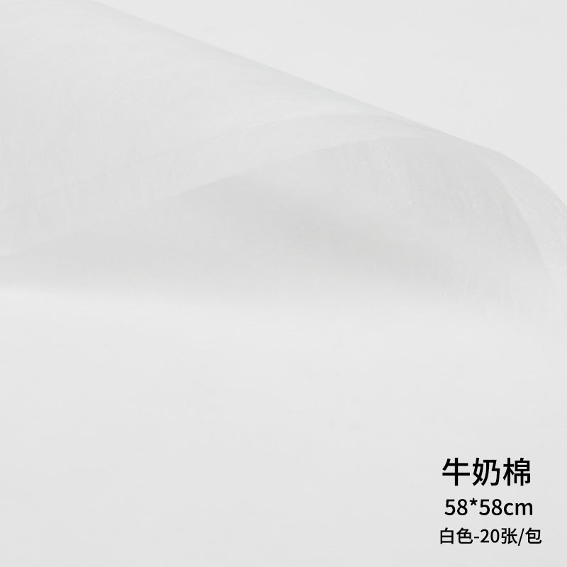 Waterproof Milk Cotton Paper,Pull-Out Flower Wrapping Paper,Non-Woven Lining Cotton Paper