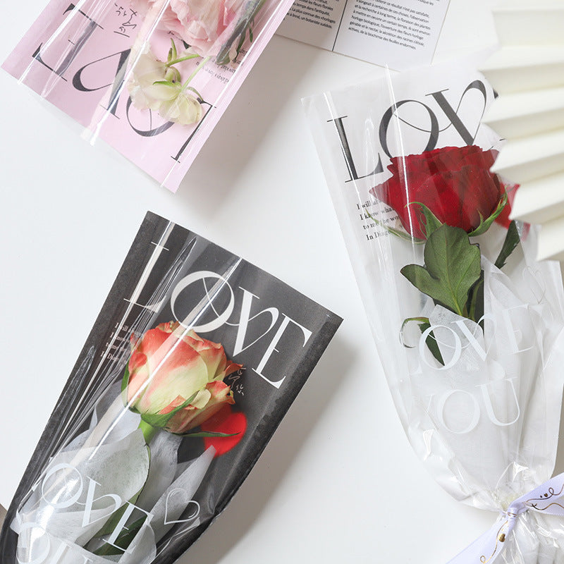 DA-Floral Rose Packaging Bag