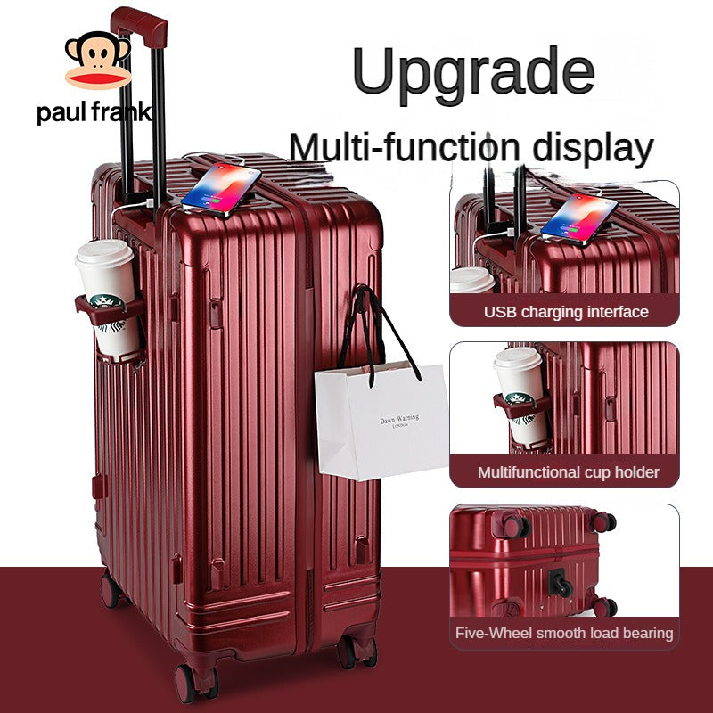 2024/Extra large luggage, large capacity multifunctional suitcase (zipper style)