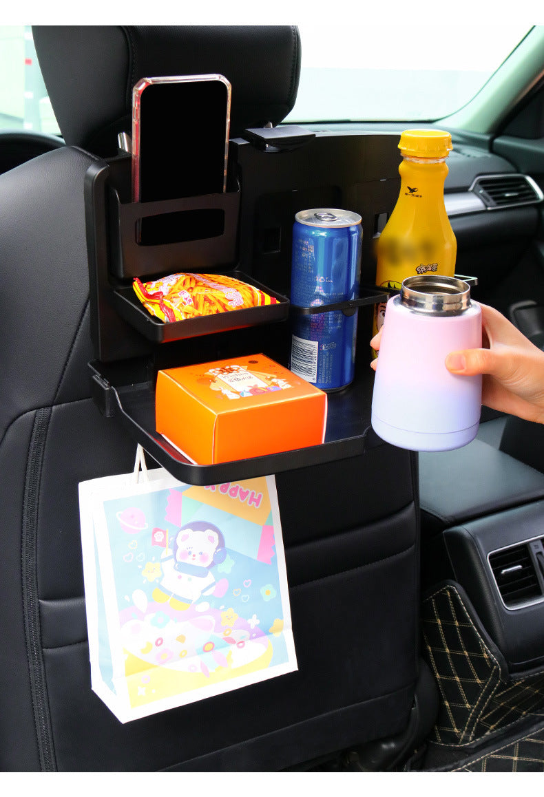 Car Chair Back Dining Table Multifunctional Children's Dining Plate Car Beverage Rack Foldable Stand Car Computer Table 1503