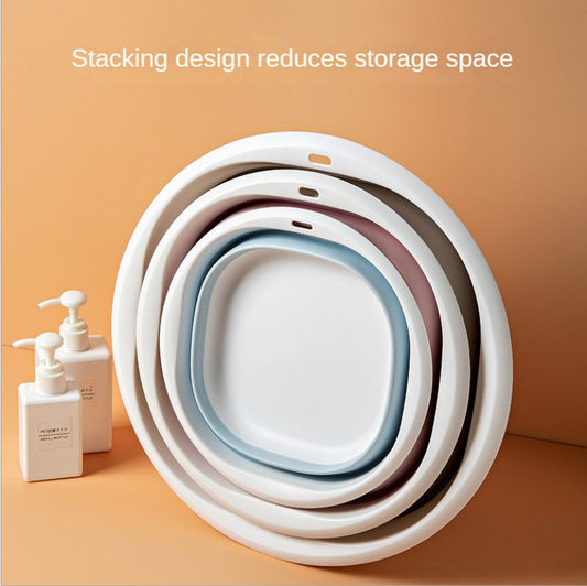 Portable foldable washbasin