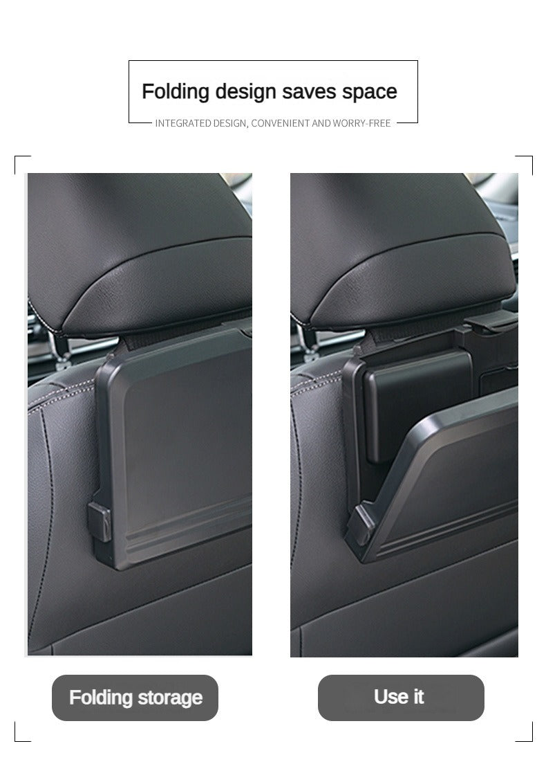 Car Chair Back Dining Table Multifunctional Children's Dining Plate Car Beverage Rack Foldable Stand Car Computer Table 1503