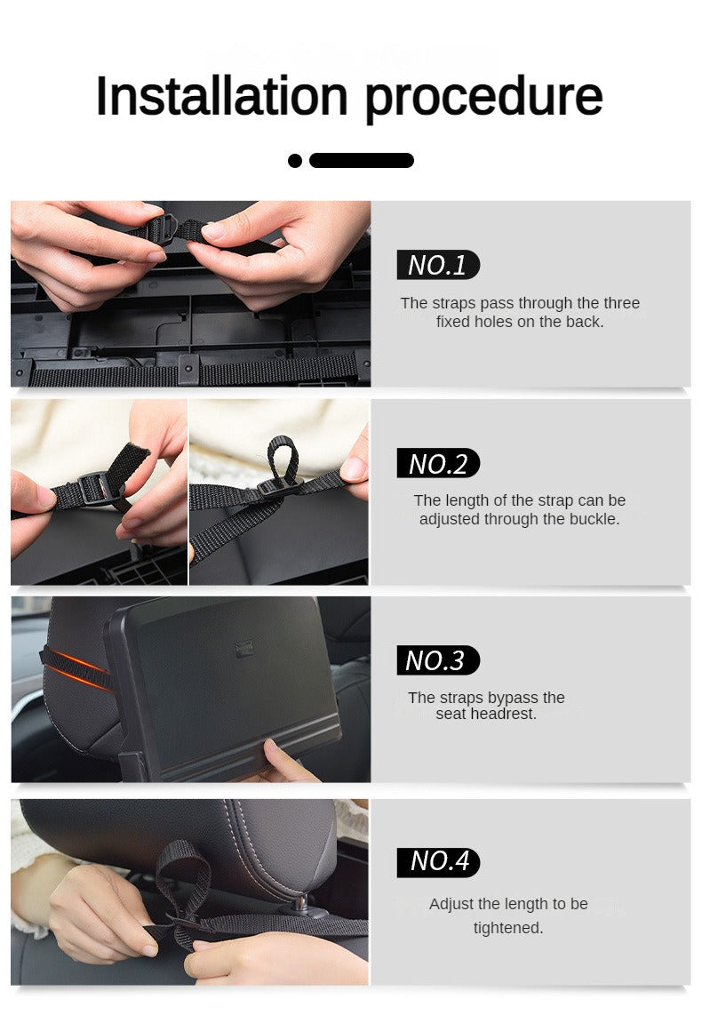 Car Chair Back Dining Table Multifunctional Children's Dining Plate Car Beverage Rack Foldable Stand Car Computer Table 1503