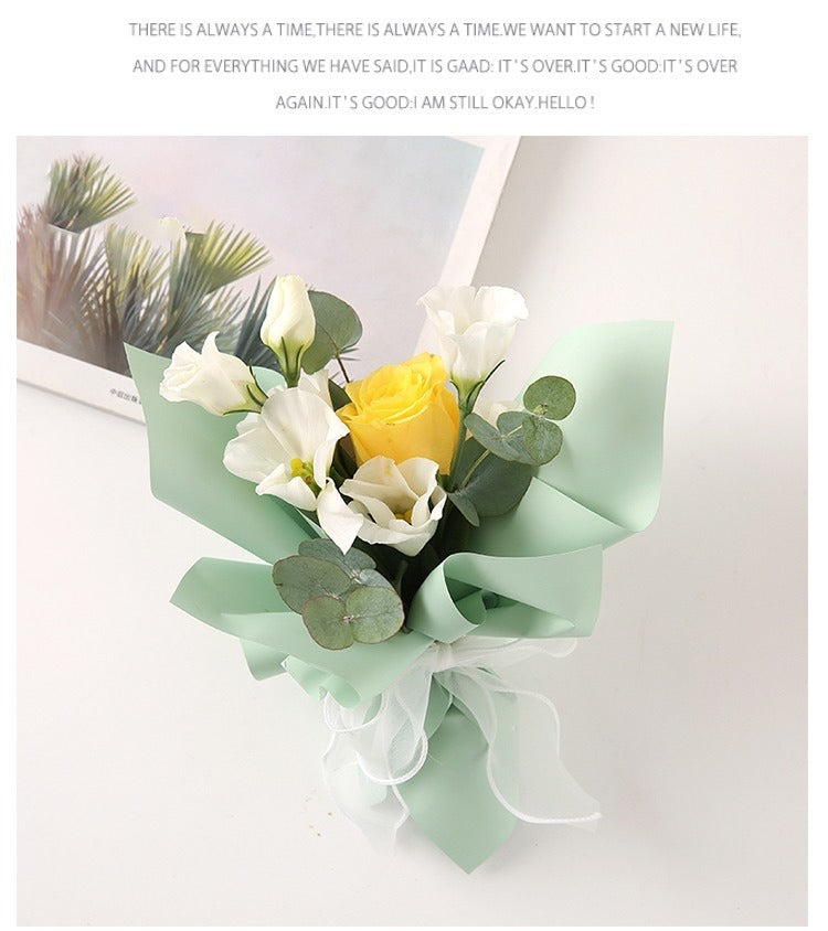 (Solid Color Elegance Paper) Fresh Flower Wrapping Paper,Floral Wrapping Paper