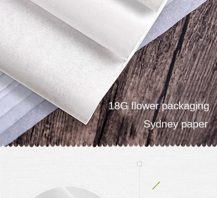 CB-Fresh Flower Bouquet Wrapping Paper,Wrapping Paper for Flowers,Simple, Clean, Solid Color Pearlescent Paper