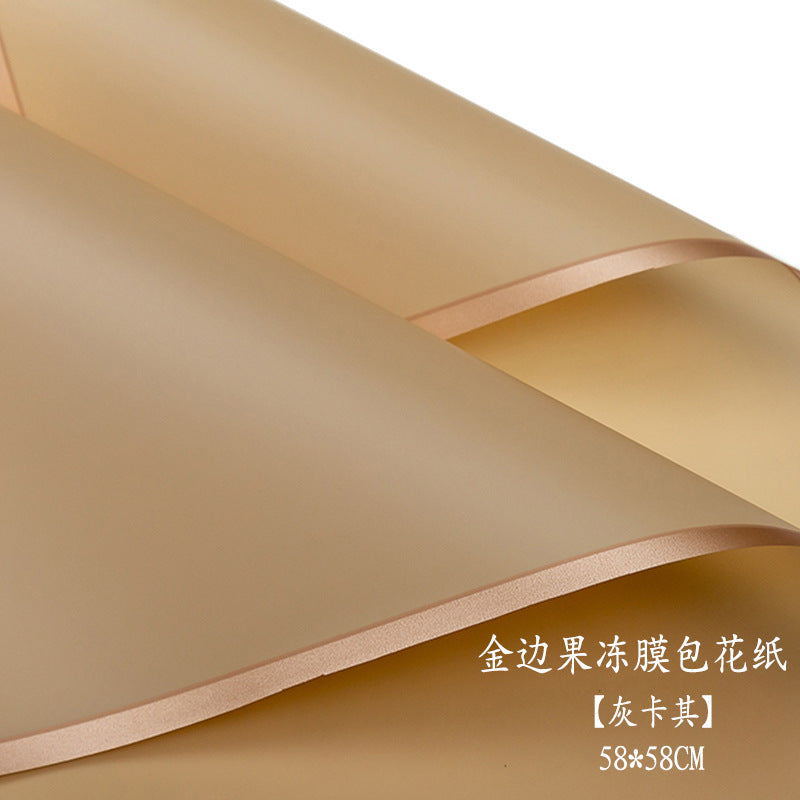 AC-Phnom Penh jelly film wholesale Qixi new waterproof flower wrapping paper flower shop supplies floral arrangement bouquet wrapping paper