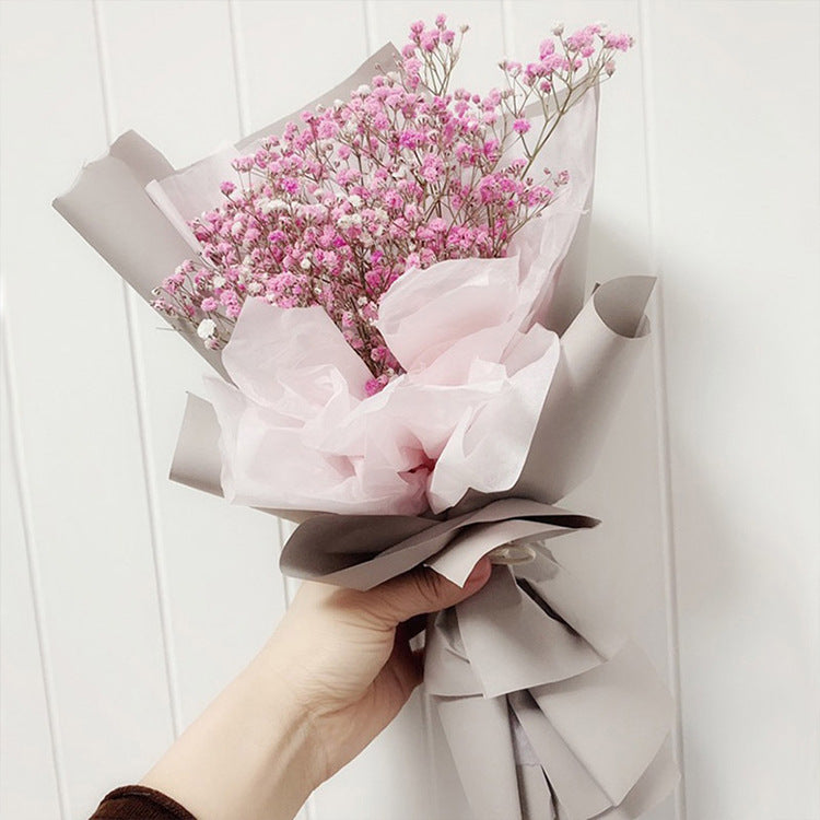 CB-Fresh Flower Bouquet Wrapping Paper,Wrapping Paper for Flowers,Simple, Clean, Solid Color Pearlescent Paper